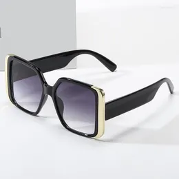 Zonnebril mode Europese en Amerikaanse zonneschade spiegel grote doos zonnebrandcrème