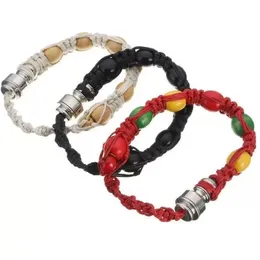 Bracciale Pipa da fumo Bracciale portatile con perline in metallo Braccialetti fatti a mano Tubi Uomo Donna Regali fantastici Nodo Corda Prezzo di fabbrica Commercio all'ingrosso