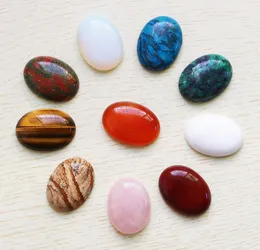 Hele kleur mengen Natuurlijke stenen ovale cabochon traan kralen 30 mm22 mm doe -het -zelf sieraden maken ring voor vrouwen cadeau 10 stcs8937229