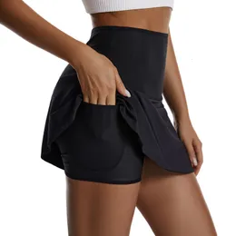 Women's Shapers Sweat Sauna Skirt for with Pockets High Waisted Athletic Golf Skort Body Shaper Workout Running Shapewear 221202