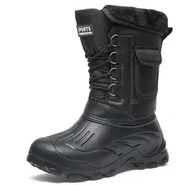 Stiefel Männer Winter Warme Wasserdichte Turnschuhe Outdoor-aktivitäten Angeln Schnee Arbeit Männliche Schuhe Schuhe 221203