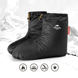 Outdoor Gadgets Ultralight Winter Soft Warm Waterproof Goose Down Slippers Home Indoor Camping Sleeping Bag Climbing Shoes Foot Covers 221203