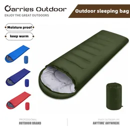 Sacos de dormir acampando acampamento estilo envelope à prova d'água Mantenha o algodão quente Viagem ao ar livre de inverno 221203