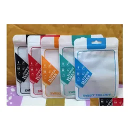 Упаковочные пакетные коробки для упаковки пакетов сумки для наушников розничная Zipper Pvc Opp 10.5 X для офиса по доставке наушников в школе DHMK7