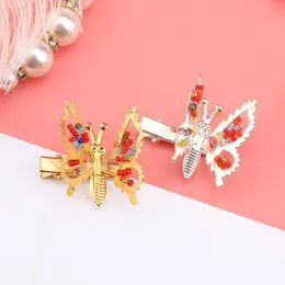 La perla intarsiata in lega per bambini sposterà il copricapo a forcina a farfalla versione coreana fermaglio per capelli con fiocco per ragazza accessori per capelli alla moda