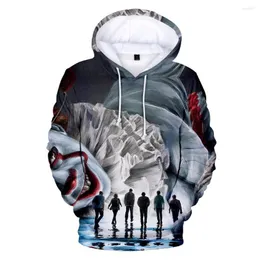 Herren-Kapuzenpullover, Motiv: Stephen King's It 3D Young People Fashion Print, Sweatshirts, Kapuzenpullover, lässige Oberteile