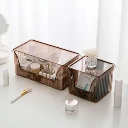 Caixas de armazenamento compõem a caixa de máscara batom chapstick titular kosmetik organizador em casa recipiente de plástico armário de banheiro