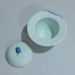 Miski jingdezhen porcelanowy ręcznie malowany chiński styl Tureen Bird's Nest zupa z pokrywką na parze kubka 300 ml