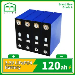 4-32pcs 3.2V LIFEPO4 120AH Bateria grau A LifePO4 Bateria de bateria DIY Solar Cell Recarregable Batteri pacote para a isenção de imposto RV UE nos EUA