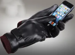 Mens Womens Designer Pu Leather Gloves Winter Five Fingers Gloves Finger محمية دافئة الحفاظ على قفازات جلد فو 6066453