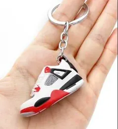 Herren Fashion Keychain 3D Mini Basketball Schuh Sneaker Anhänger LED Taschenlamptasche Charme Car Keyring