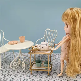 キッチンは食べ物aizulhomey fritillariaダイニングカーデザートカートトロリードールハウスキッチンフードob11 bjd lol人形家具16アクセサリー221202