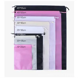 Present Wrap 50st Pink Non-Woven Drawstring Påskläder och skor Dammsäkra värmesalande miljö 221202