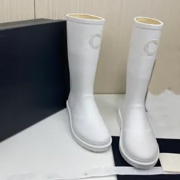 Hohe Qualität Hohe Stiefel Designer Knie Rain Boot Mode Frauen CCity Winter Kanal Sexy Warme Schuhe asfccx