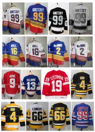 Vintage CCM Hockey Jersey 99 Wayne Gretzky 16 Brett Hull Lemieux 13 Teemu Selanne 9 Gordie Howe 4 Bobby Orr 33 Patrick Roy 19 Steve