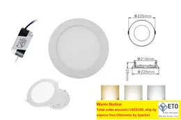 DHL Dimmable Round Square LED 패널 조명 NCH 오목한 LED 천장 조명