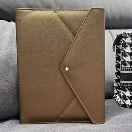 Notebook ręcznie robione skórzane notatniki luksusowe czarne koperty Agenda produkty papierowe osobisty pamiętnik artykuły papiernicze
