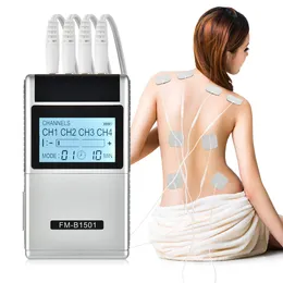Tragbare schlanke Ausrüstung 15 Modi TENS Therapeutisches Massagegerät EMS Neuromuskulärer Stimulator Digitaler Puls Elektronisches Niederfrequenz-Physiotherapieinstrument 221203