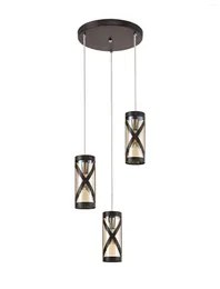 Подвесные лампы скандинавский ресторан современный простой творческий персонализированный обучение маленькая люстра спальня спальня приколка для приборов железные стеклянные лампы