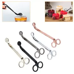 Fast Delivery Novelty Items Stainless Steel Candle Wick Trimmer Oil Lamp Trim scissor Cutter Snuffer Tool Hook Wholesale