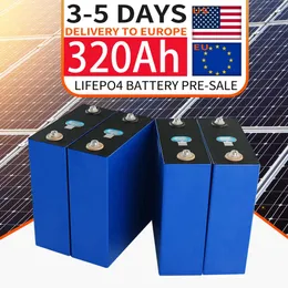 New 3.2V Lifepo4 Battery 320AH 310AH 4PCS Rechargeable Battery Pack 12V 24V 48V DIY Cells For Boat Golf Cart RV With Busbars