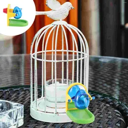 Bowls Toy Bird Parrot Foraging Toys Training Cage Parakeet Wheel Pet Feeder Feeding Plaything Intelligence Conures levererar Intressant