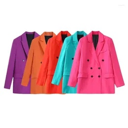 Trajes de mujer Blazers casuales para mujeres chaqueta de manga larga de la calle