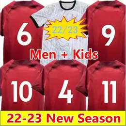 サッカージャージーファンプレーヤーアメリカンカレッジフットボールウェア22 23 23 Camesitas Foot Men Kids Kit 2022 2023 Home Away Maillots de Goalkeeper