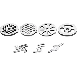 Other Kitchen Dining Bar 9Set Grinder Blade Meat Grinder Plates Discs Knife Cutter Sausage Stuffer Tubes Replacement Stand Mixers Food Chopper Parts 221203