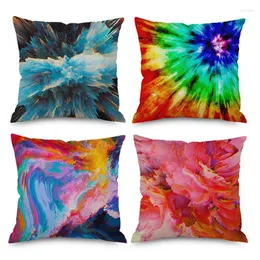 Pillow Microfine Colorful Cover Living Room Decoration Eco-Friendly Bed Home Throw 45x45cm