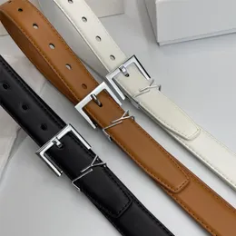 أحزمة Xury Designer Belt for Women Leature Leather Gainhide Width 3cm Men Meners Billts Bronze Silver Windband Cintura