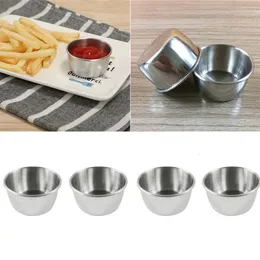 Herb Spice Tools 91012pcs Stainless Steel Condiment Sauce Cups Tomato Sauce Container Dipping Bowl for Restaurant Home Party 221203