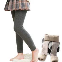 Leggings Tights Girls Velvet Pants For Kids Winter Cashmere Trousers Warm Teenager 1 12years 221203