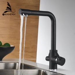 Kitchen Faucets Filter Deck Mounted Mixer Tap 360 Rotation with Water Purification Features Crane For WF0175 221203