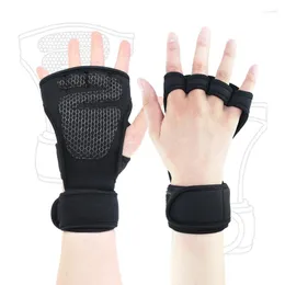 Cycling Gloves Ventilated Weight Lifting With Built-in Wrist Wraps Full Palm Protection & Extra Grip. Great For Pull Ups