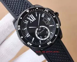 Klassische Multi-Style-Uhren von Superqualität für Herren, 42 mm, Saphirglas, leuchtendes Autodatum, Eta 2824-Uhrwerk, 316L SCHWARZES Stahlgehäuse, W7100056 DE, mechanische Herrenarmbanduhr