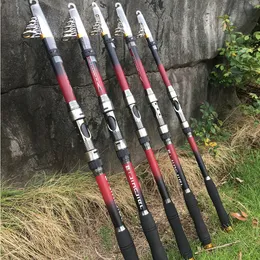 Spinning Rods GDA Super Hard Carbon GDA Brand Sea Fishing Rod Telescopic 2136M Travel Fishing Pole 221203