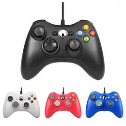 Controller di gioco USB Controller cablato GamePad Dual con casella di vendita al dettaglio per Xbox 360/Xbox360 Slim PC Support Win7/8/10 System Joystick