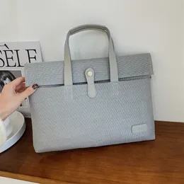 Canvas bag Women Computer package Men Briefcase Laptop Unisex Simple Designer Handbag Business Portfolio for sac document