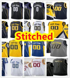 Stitched Basketball Jersey Chris 3 Duarte Buddy 24 Hield Tyrese 0 Haliburton Myles 33 Turner Goga 88 Bitadze Bennedict 00 Mathurin Daniel 27 Theis T.J. 9 McConnell