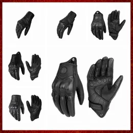 Luvas de motocicleta de couro genuíno de inverno St970 Operação de toque à prova de vento Punho Proteção da junta Melhor guantés barato Gants Tamanho M-2xl