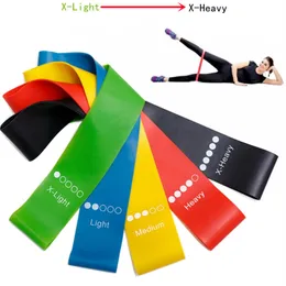 Direnç Bantları 5 PCSSET Yoga Kauçuk Genişletici Kemeri Vücut Geliştirme Fitness Ekipmanları Pilates Spor Eğitim Egzersizi Elastik 221205
