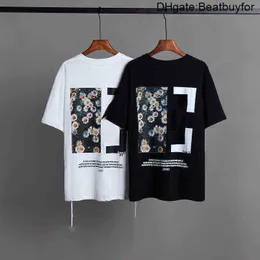 OFS Luxury T-shirt Fashion Designer Brand Men's T-shirts Quality Mens Flower Skateboard Pattern Top Men Womens Sunmer Tshirt Casual Streetwear Shirt Man M