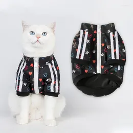 أزياء القطط أزياء السترة السترة السترة تصميم المفاجئة مريحة ودافئة