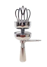 Shisha Hookah Crown Head Bowl set Charcoal Holder Burner Water Smoking Pipe Chicha Narguile For Hookhas Accessories1193847