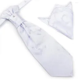 Bow Ties Hooyi 2022 Erkekler İçin Boyun Kravat Setleri Square Cep Düğün Cravate Kravat Mendil 2pcs 1
