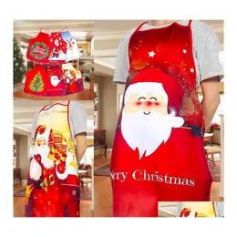 Christmas Decorations Fabric Art Christmas Daidle Gift Ornament Colorf Ball Pinafores Elk Decor Baking Aprons Kitchen Supplies 6 5Xb Dh4Qn