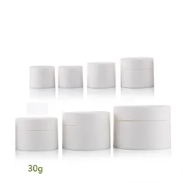 High Quality 15g 30g 50g white Plastic Cosmetic Cream Jars With Lid Empty Lotion Batom Container Packaging Bottles