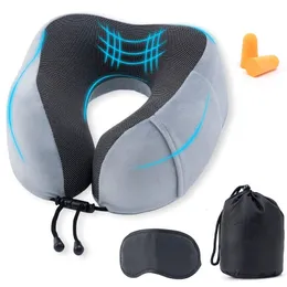 Travesseiro em forma de espuma de espuma de espuma em forma de unha de espuma de viagem macia massagem para a cama de avião cervical de avião cervical 221205