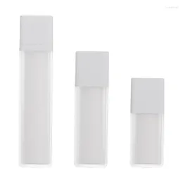 보관 병 15ml 30ml 50ml Airless 펌프 화장품 용기 서리로 깔린 이중층 두꺼운 사각형 로션 빈 병